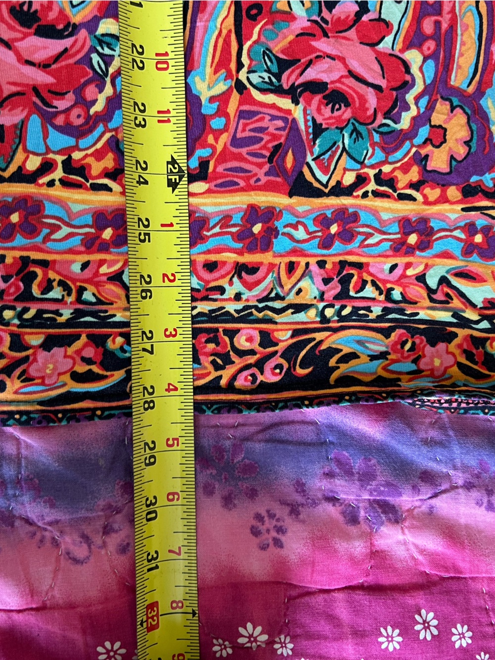 Vintage Westbound Pink and Orange Floral Paisley Top. Size 1X. Super 80s! - Picture 7 of 8